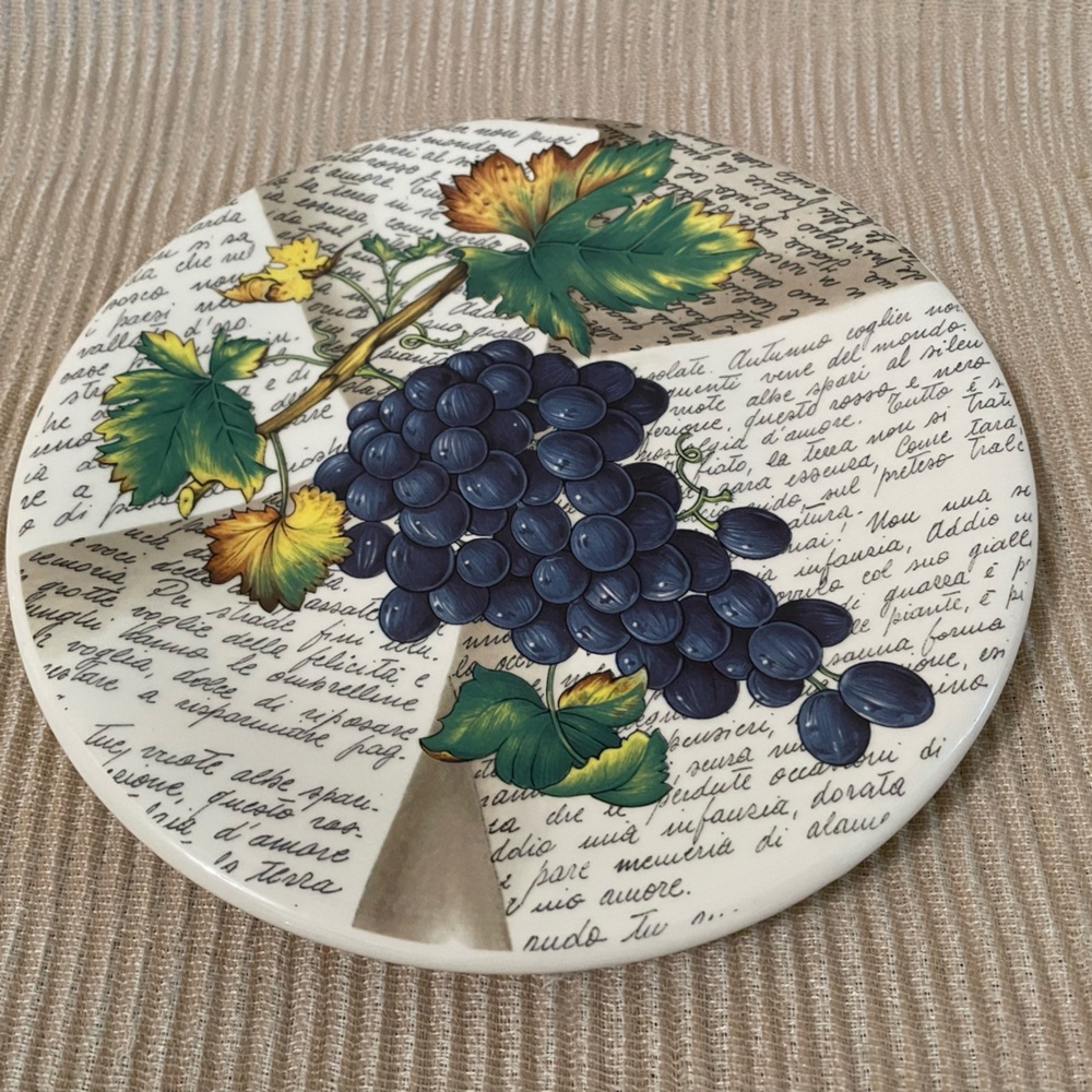 Ceramica Due Torri Grape Salad/Snack Plate